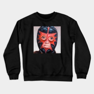 Chrystia: Wrestling Mask Portrait Crewneck Sweatshirt